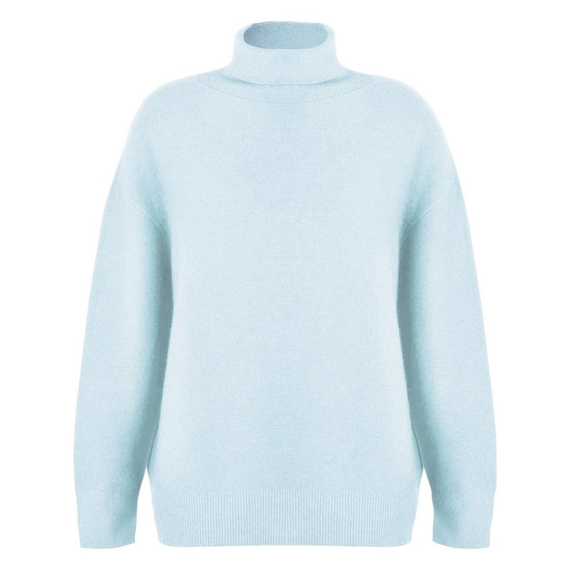 Amazing Woman Zoie Classic Polo Neck Pale Blue front