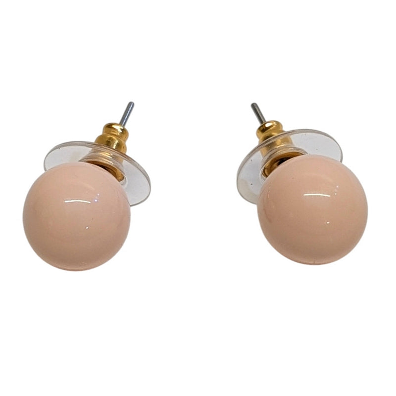 Antura Balloon Stud Earrings Blush AOJ10065 side