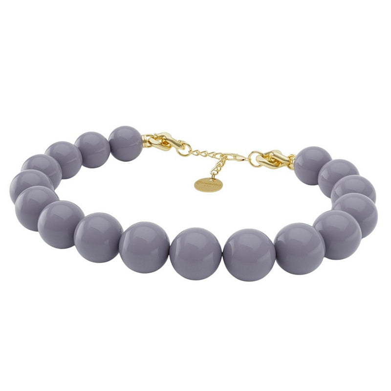 Antura Balloon Full Necklace in Smoke ACJ910175 12GRIGIO side