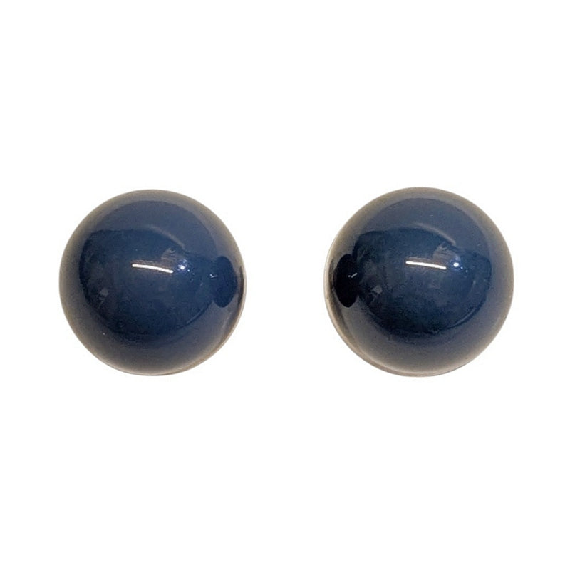 Antura Balloon Stud Earrings Blue AOJ10065 front