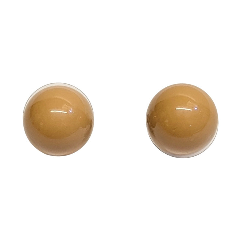 Antura Balloon Stud Earrings Cappuccino AOJ10065 front