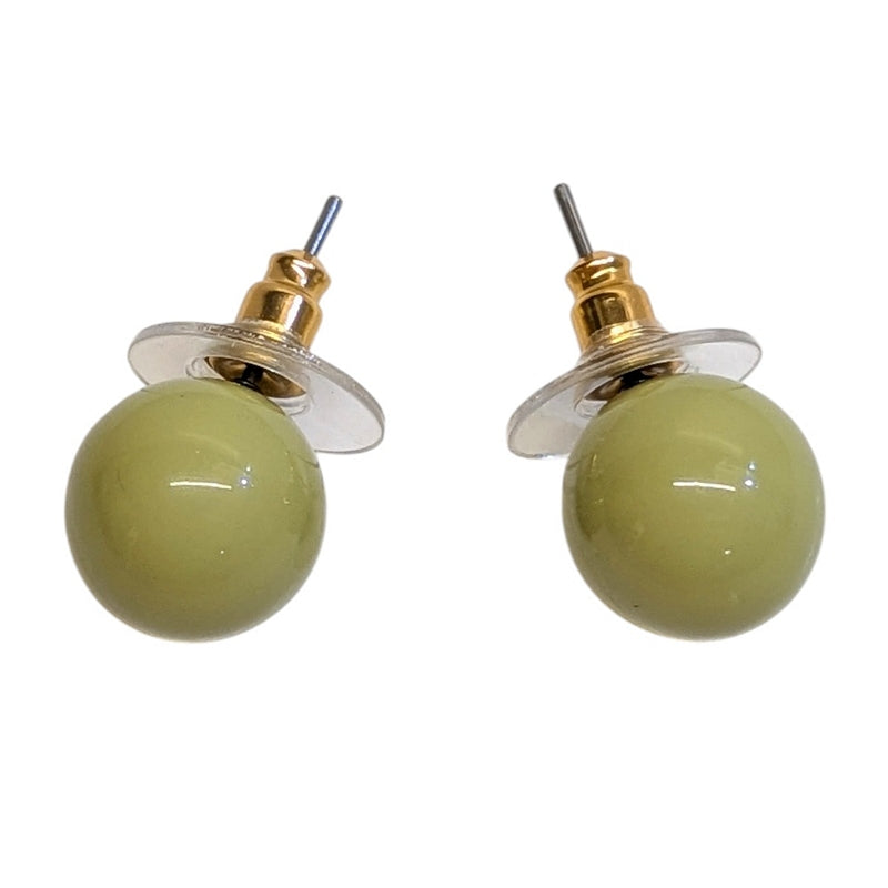 Antura Balloon Stud Earrings Moss AOJ10065 side