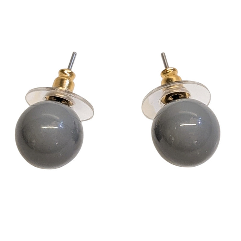 Antura Balloon Stud Earrings in Smoke AOJ10065 side