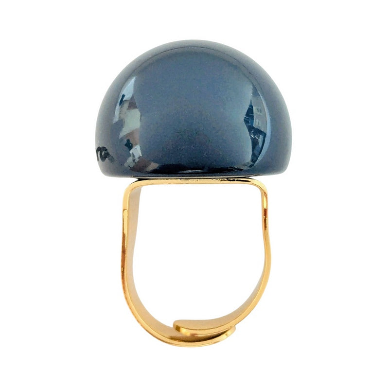 Antura Large Balloon Ring in Blue AAJ93013 flat