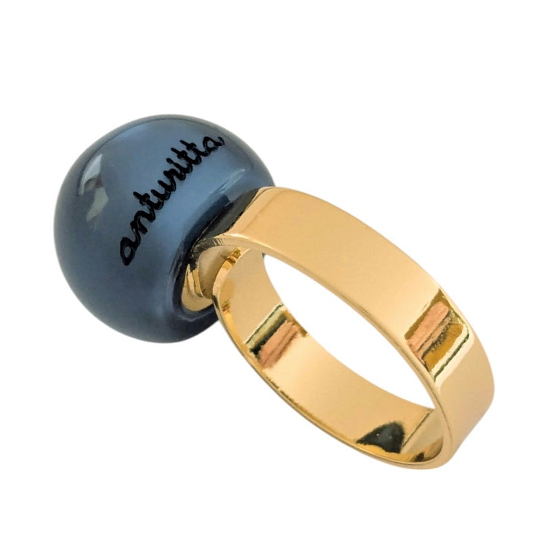 Antura Small Balloon Ring in Blue AAJ93095 angle