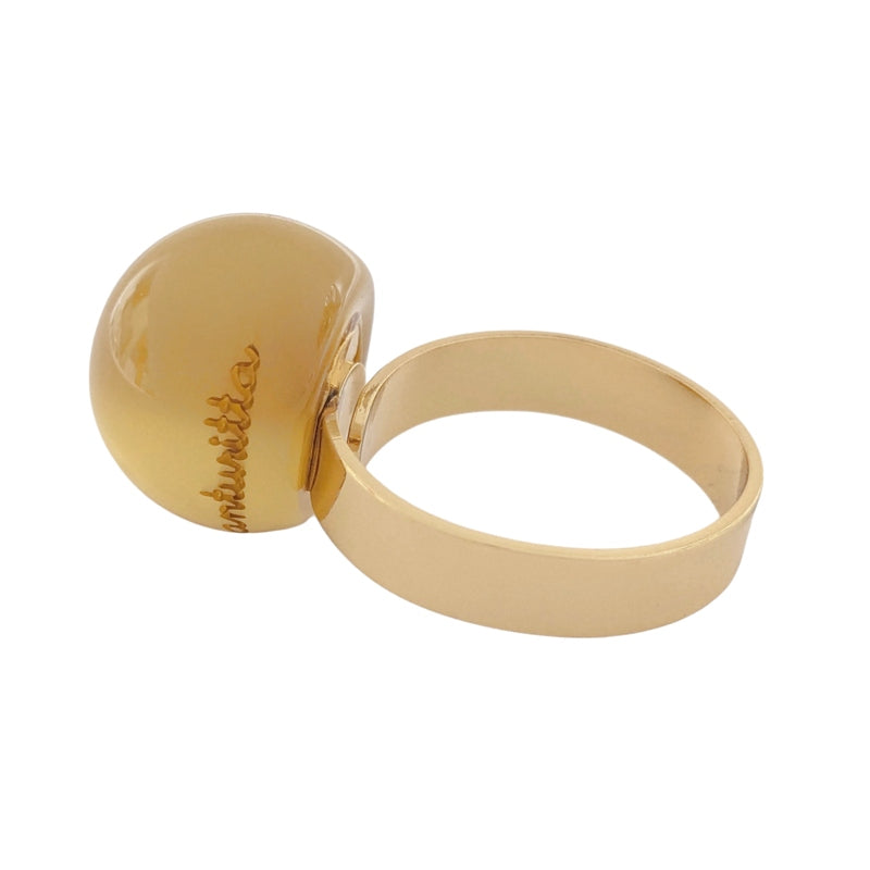 Antura Small Balloon Ring in Custard AAJ93095 angle