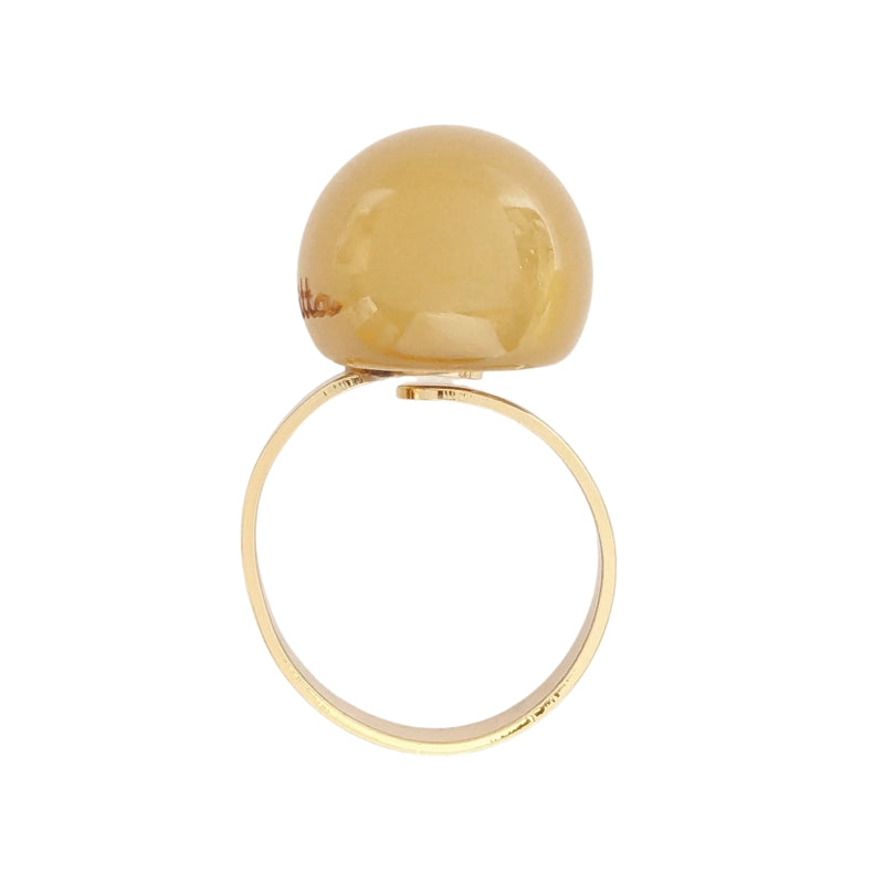 Antura Small Balloon Ring in Custard AAJ93095 flat