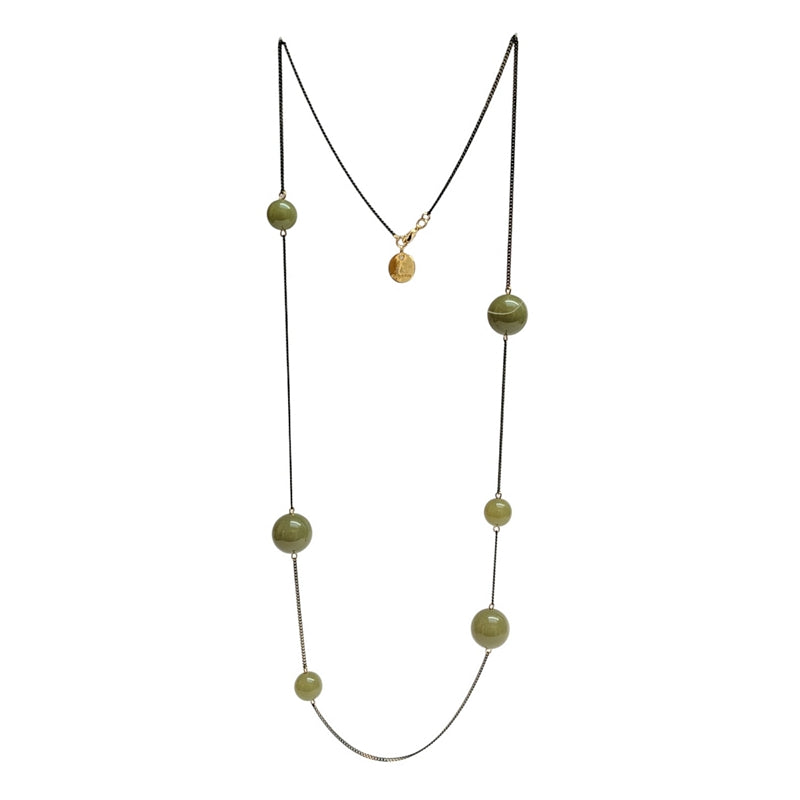 Antura Balloon Drop Necklace Moss ACH10015 main