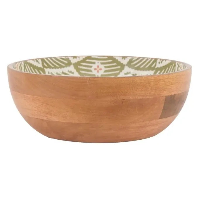 Anya Wooden Salad Bowl side