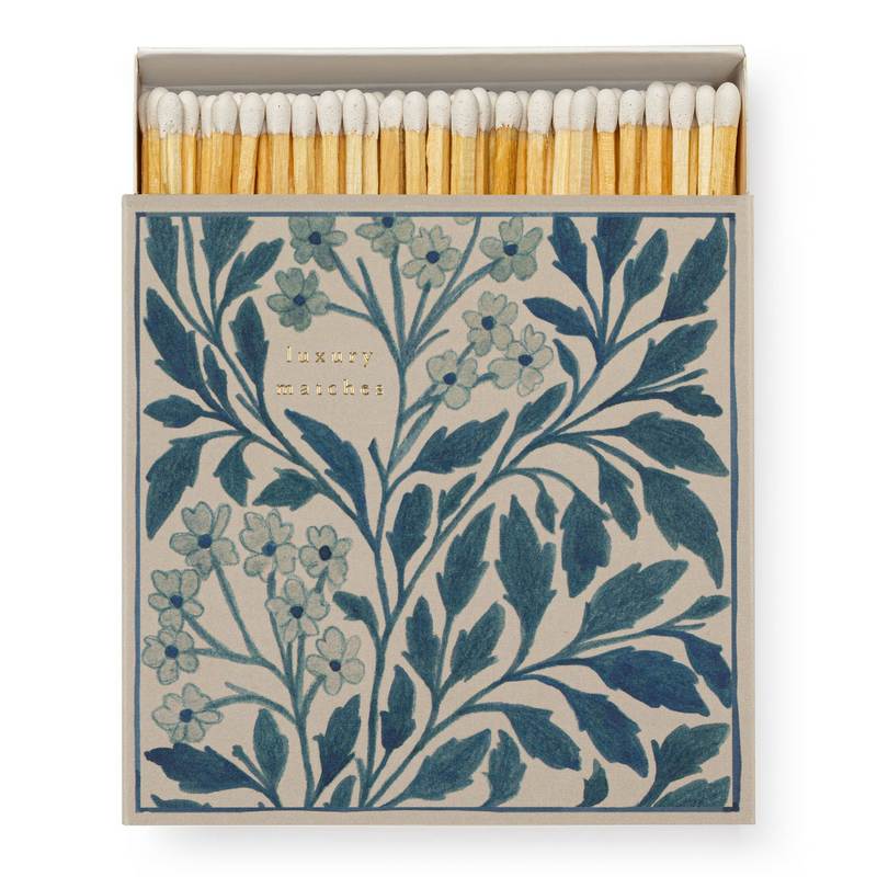 Archivist Gallery Blue Floral Matches B296 box open