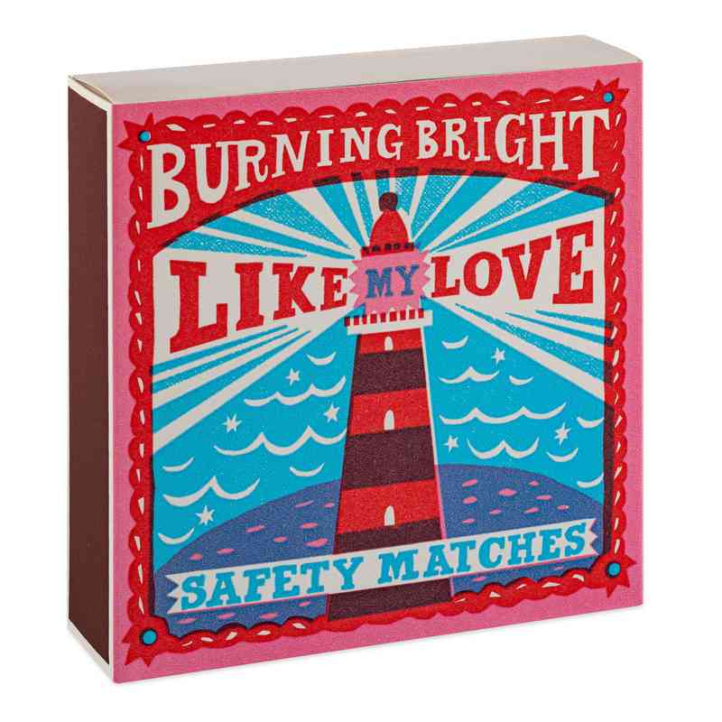 Archivist Gallery Burning Bright Matches B322 front angle