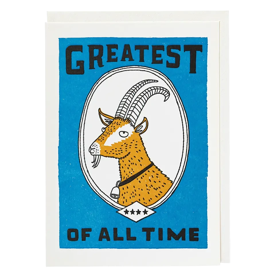 Archivist Gallery Greatest of all Time Goat Card QP724 front