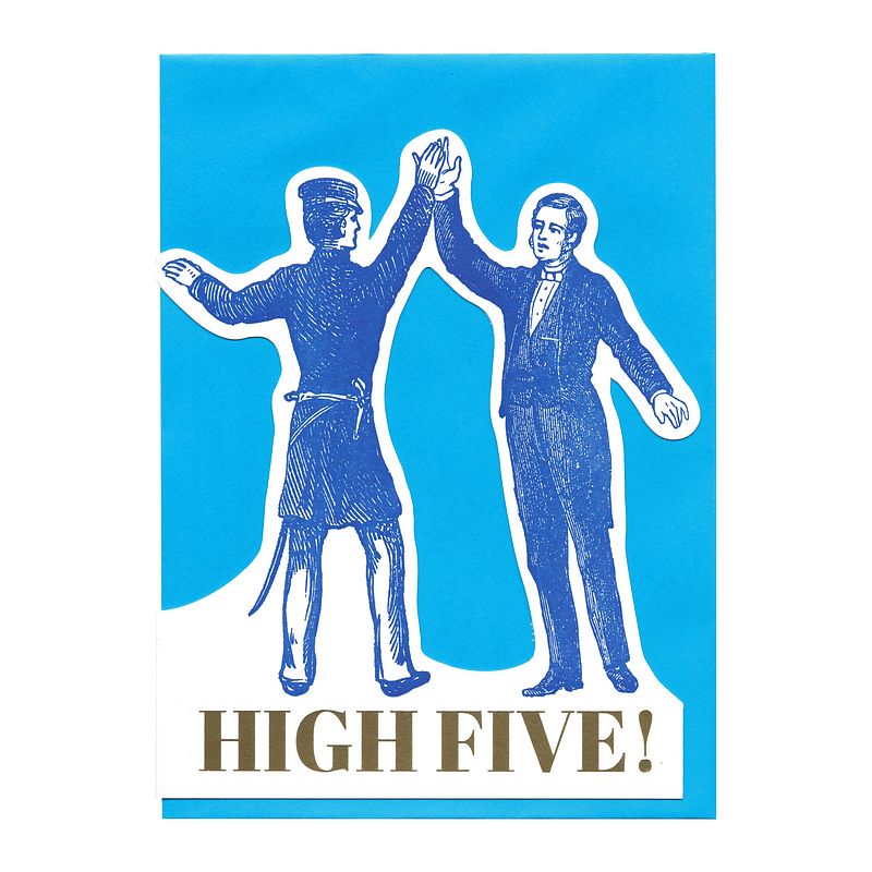 Archivist Gallery High Five Cut Out Card QC018 front