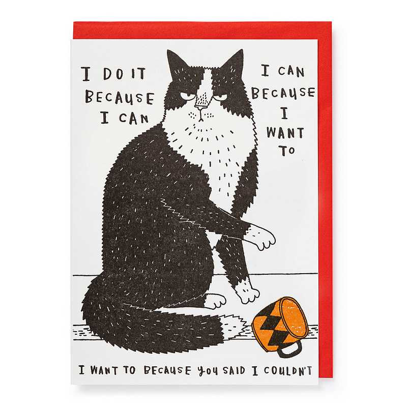 Archivist Gallery I Do It Because I Can Card QP682 front