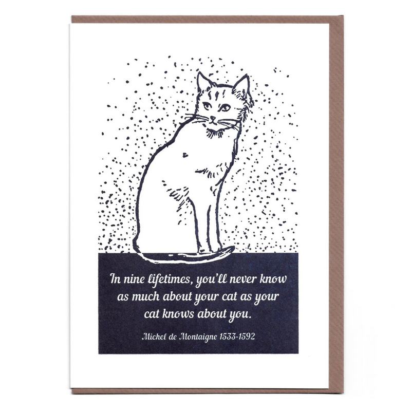 Nine Lives Cat Card