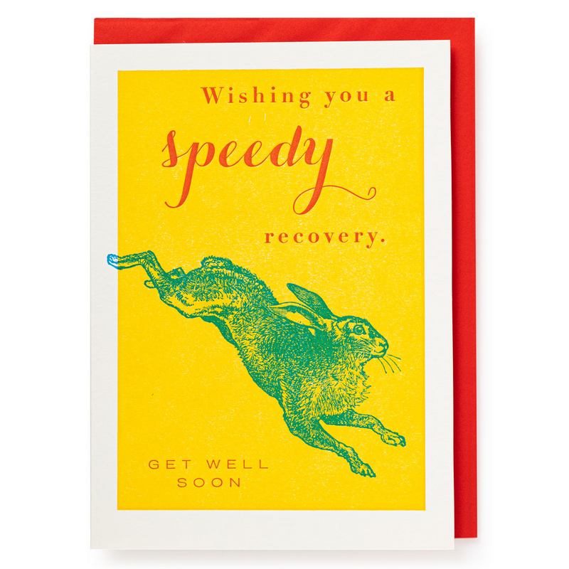Archivist Gallery Wishing You A Speedy Recovery Hare Card QP265 front
