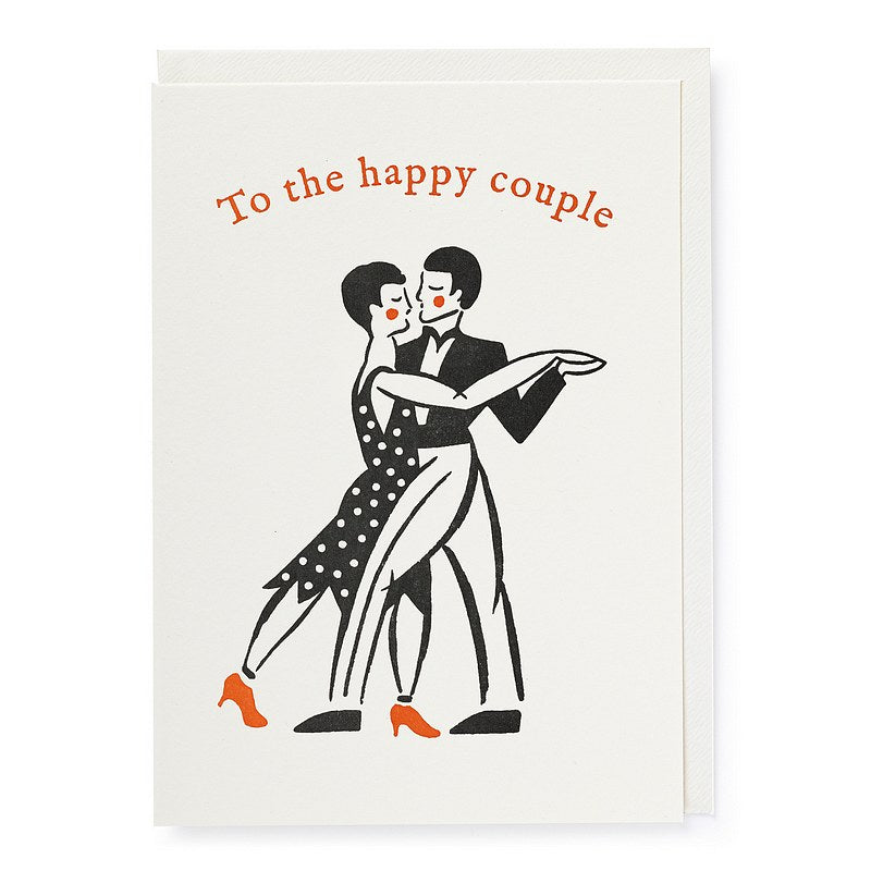 Archivist Gallery To The Happy Couple Dancers Card QP680 front