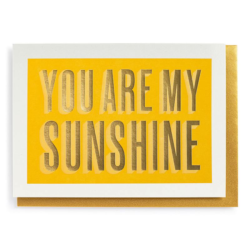 Archivist Gallery You Are My Sunshine Card QP679 front