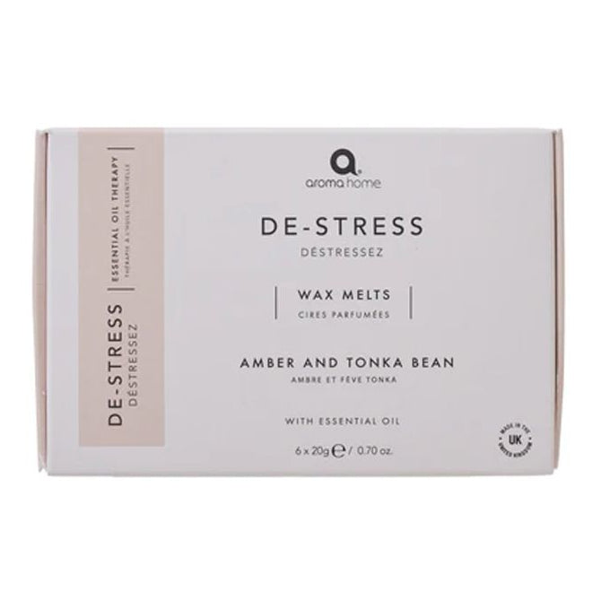 Aroma Home's De-Stress Wax Melts AH0051DS box front