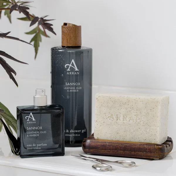 Arran Aromatics Sannox Exfoliating Body Soap Bar SAN001 lifestyle
