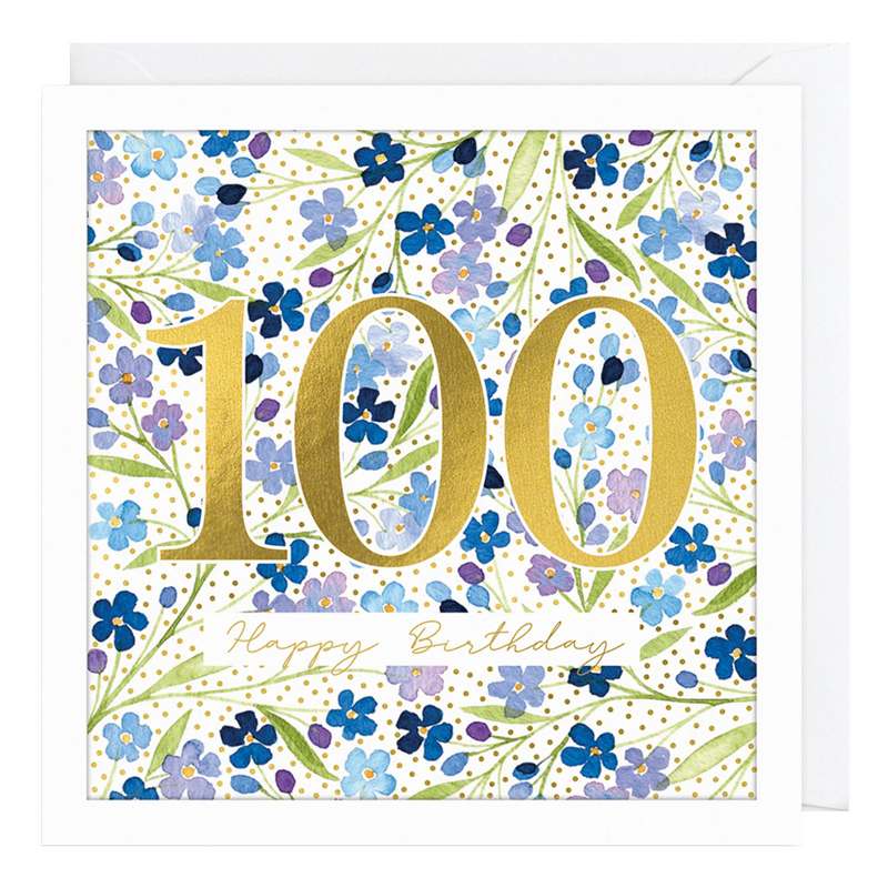 Art File 100th Birthday Greetings Card AFL38 front