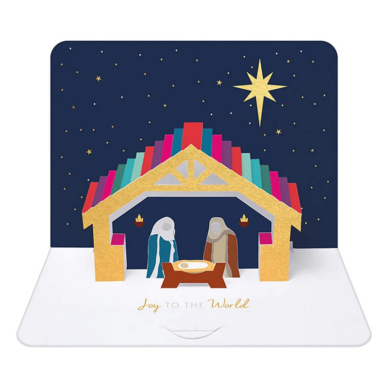 Art File 5 Luxury Pop Up Xmas Cards Nativity PPBOX12 main