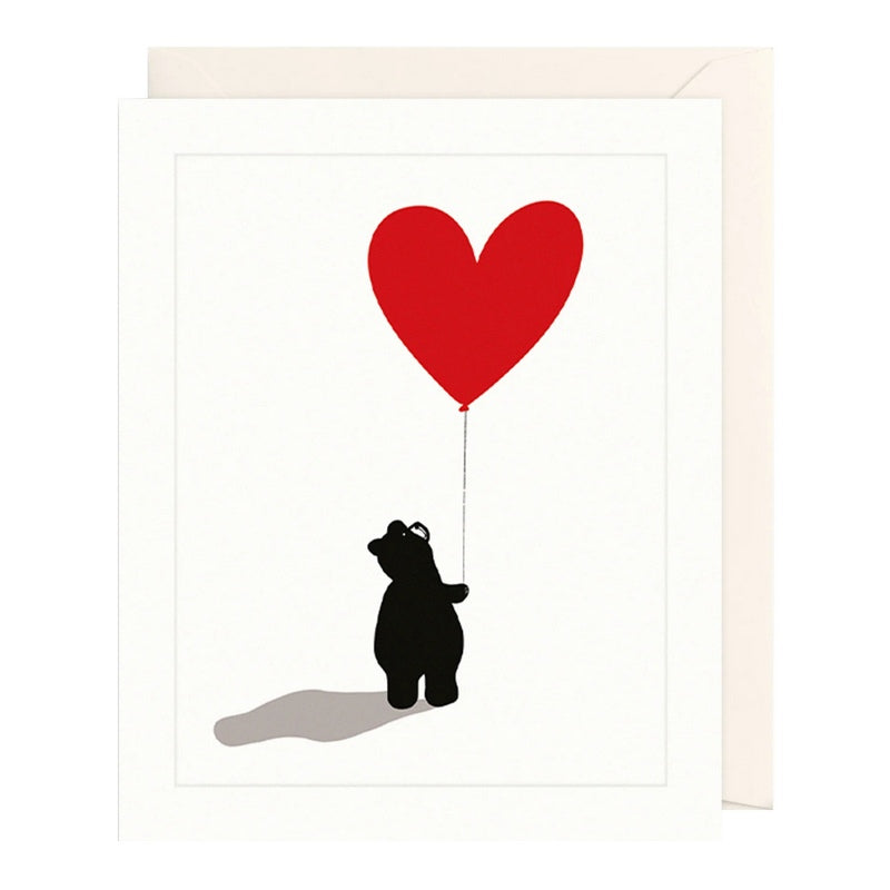 Art File Bear & Heart Balloon Greetings Card BE20 main