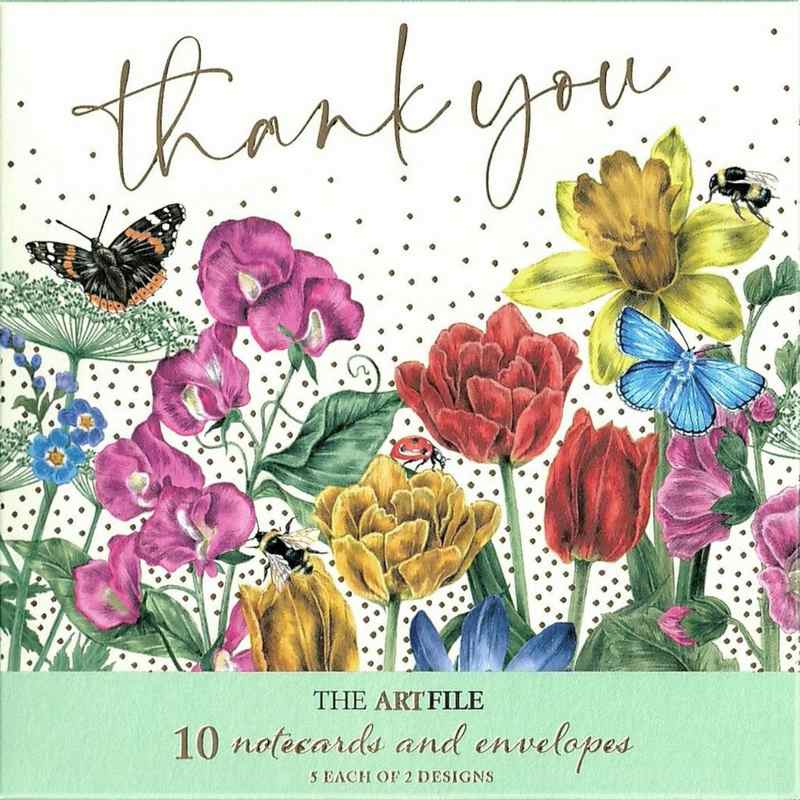 Art File Blooming Lovely Notecard Wallet Pack of 10 WAE12 front