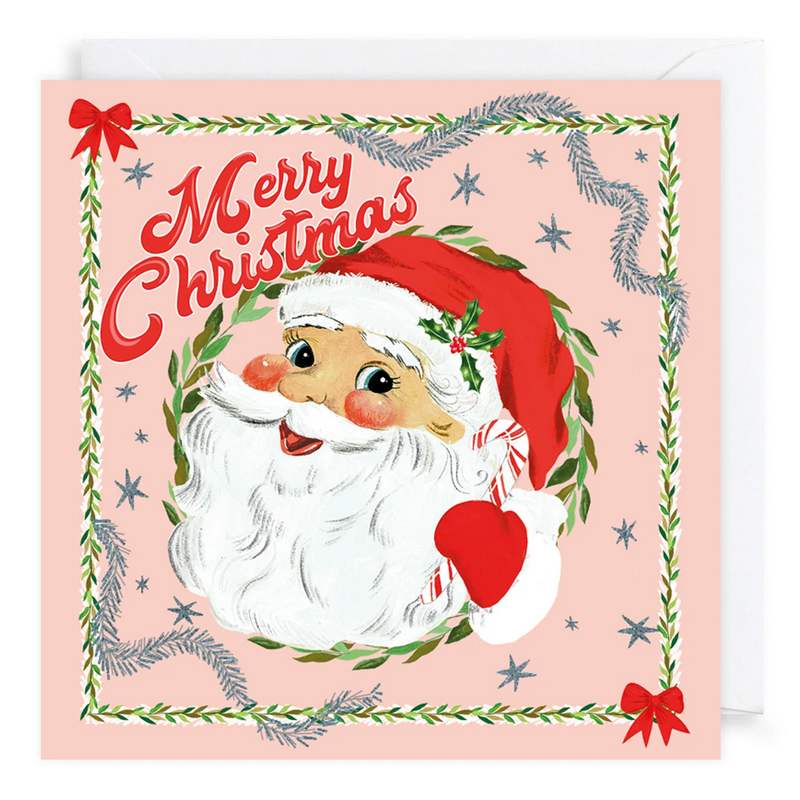 Art File Christmas Cards 10 Pack Kitschmas Santa WAX109 Style 1