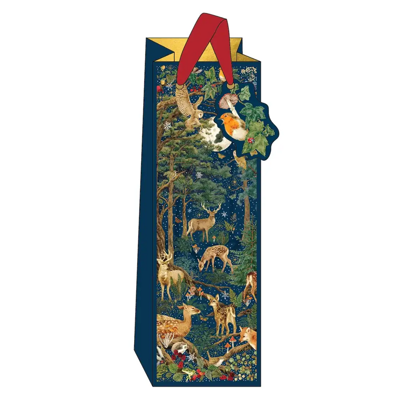 Art File Christmas Gift Bag Bottle Into The Forest GBX231 front