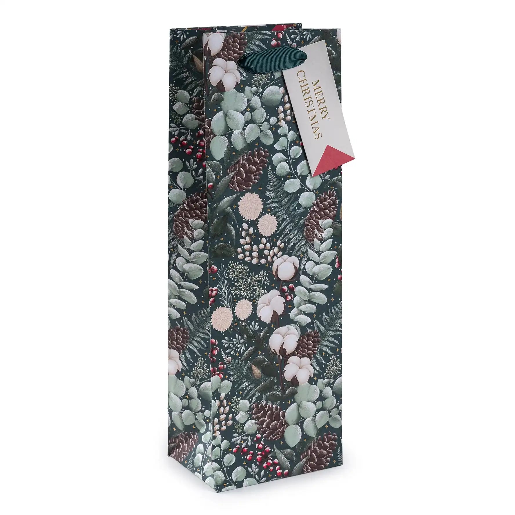 Art File Christmas Gift Bag Bottle Winter Berry GBX235 front