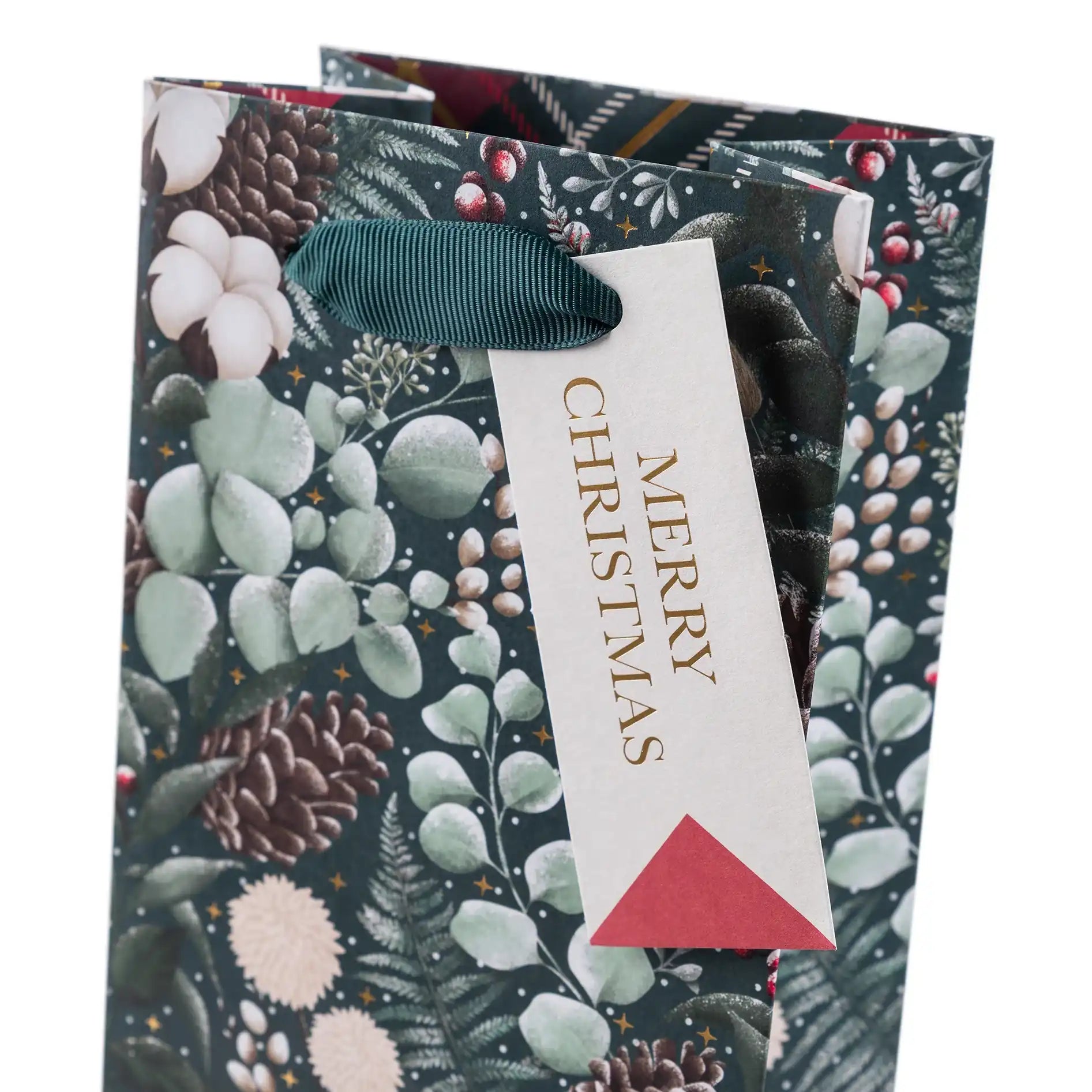 Art File Christmas Gift Bag Bottle Winter Berry GBX235 tag