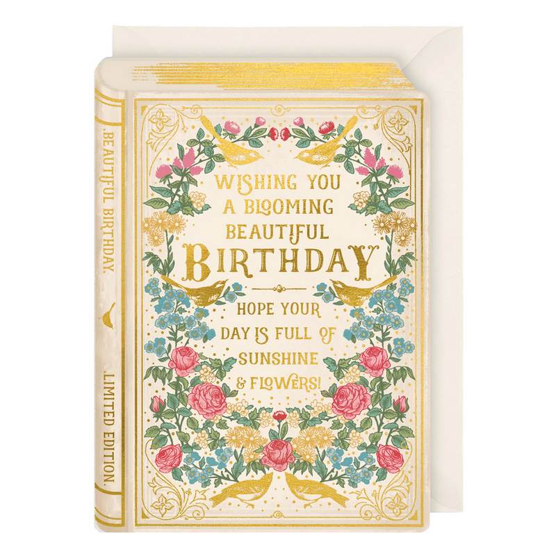 Art File Greetings Card Wishing You A Blooming Beautiful Birthday RY04 front