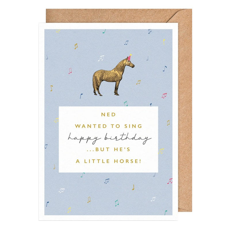 Art File Little Horse Greetings Card NR03 front