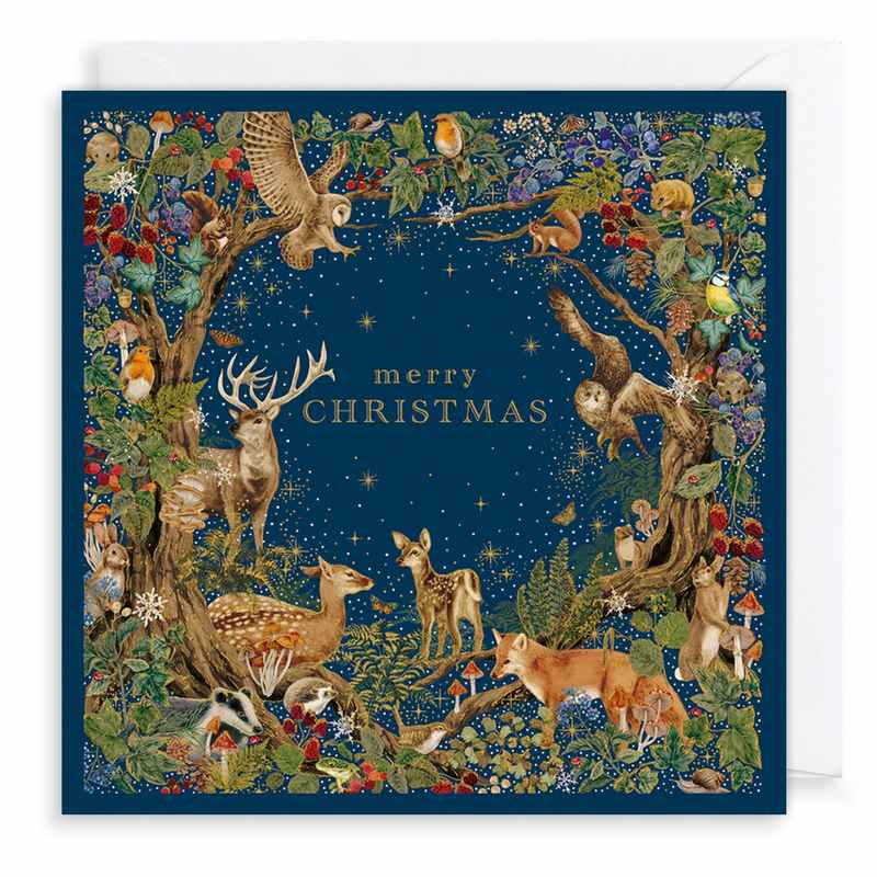 Art File Luxury Christmas Cards Into The Forest LBX99 card