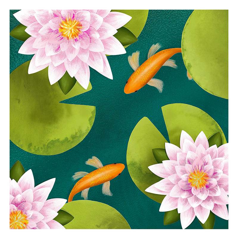 Art File Marigold Floral Card EH01 front