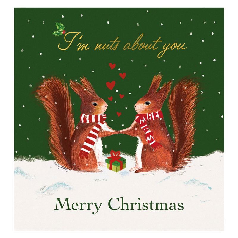 Art File Nuts About You Christmas Card AFRX251 front