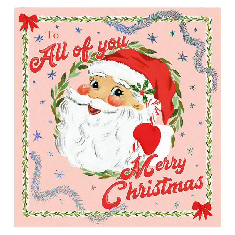 Art File Santa All Of You Christmas Card AFRX253 front