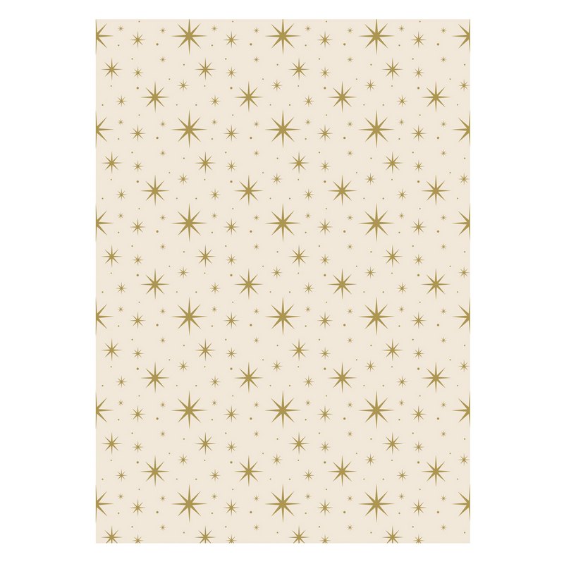 Art File Tissue Paper Golden Stars on Cream TISX20 main