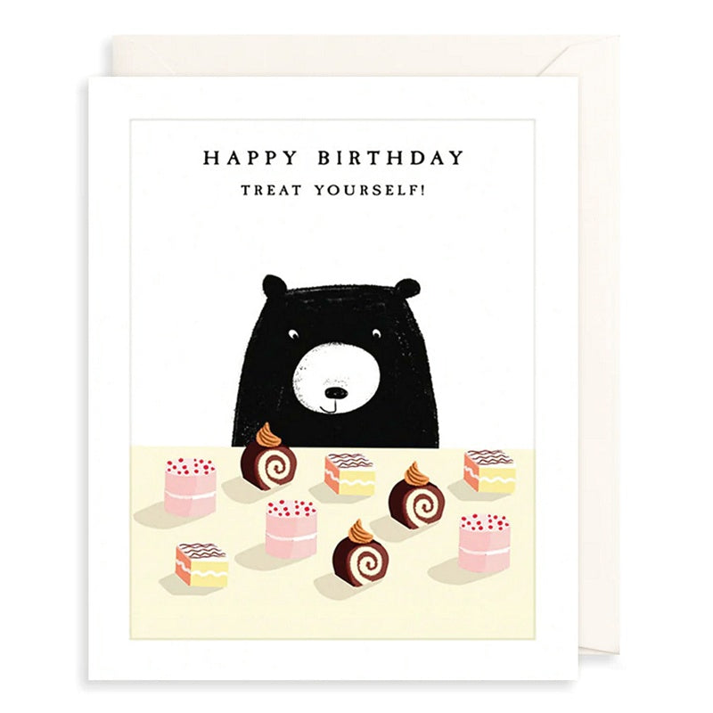 Art File Treat Yourself Bear Birthday Card BE45 front