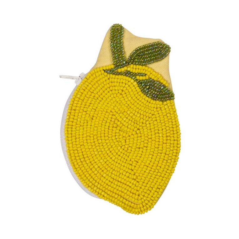 Artebene Beaded Lemon Coin Purse 240706 front