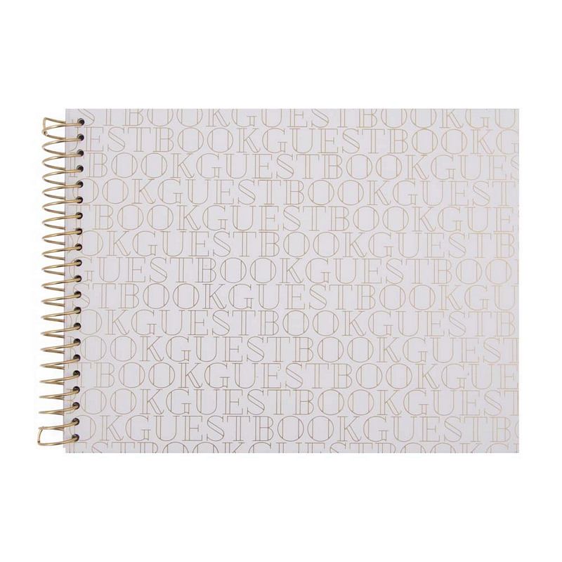 Artebene Gold Lettering Guestbook 220375 front