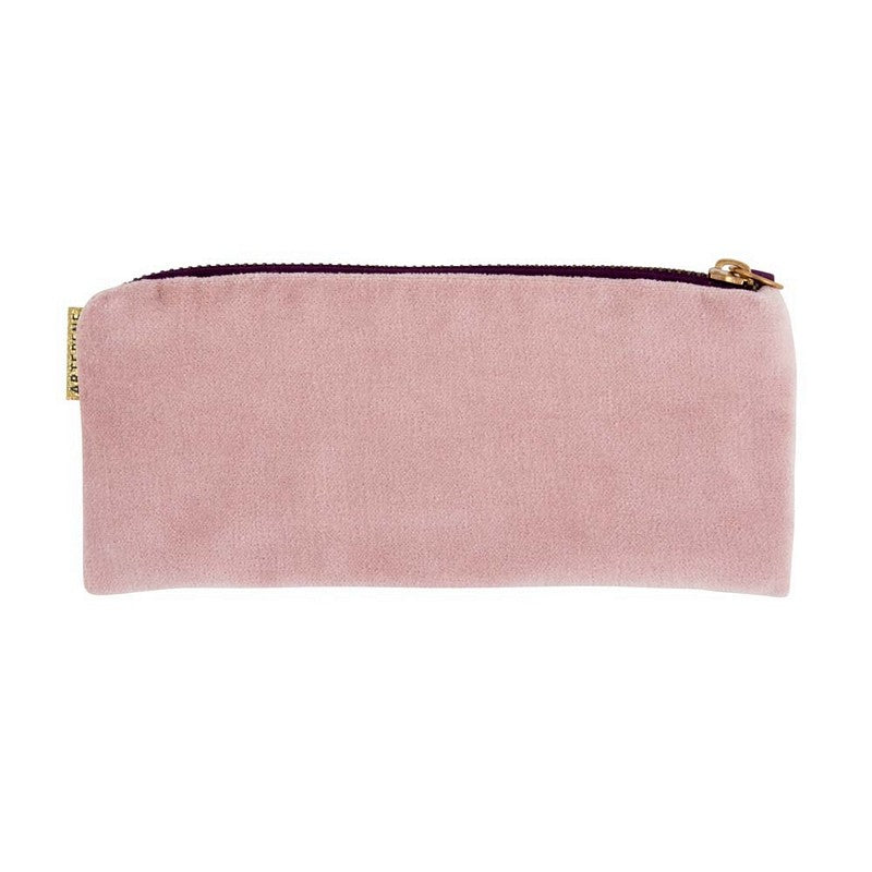 Artebene Velvet Pouch Pink with Gold Heart 241066 back