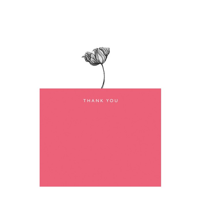 Single Flower Thank You Card