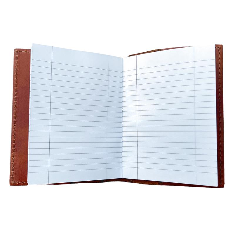 Ashwood A6 Leather Covered Notebook inside