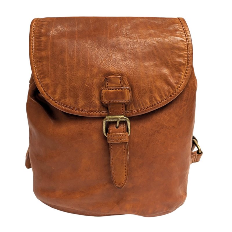 Ashwood Leather Backpack Tan D-97 TAN front