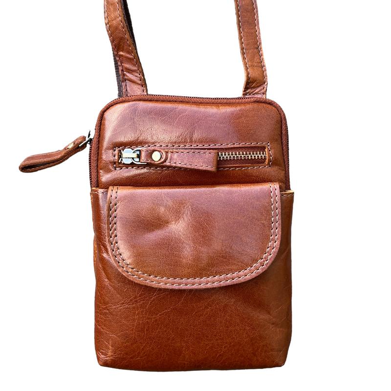 Ashwood Leather Cross-body Bag Honey front