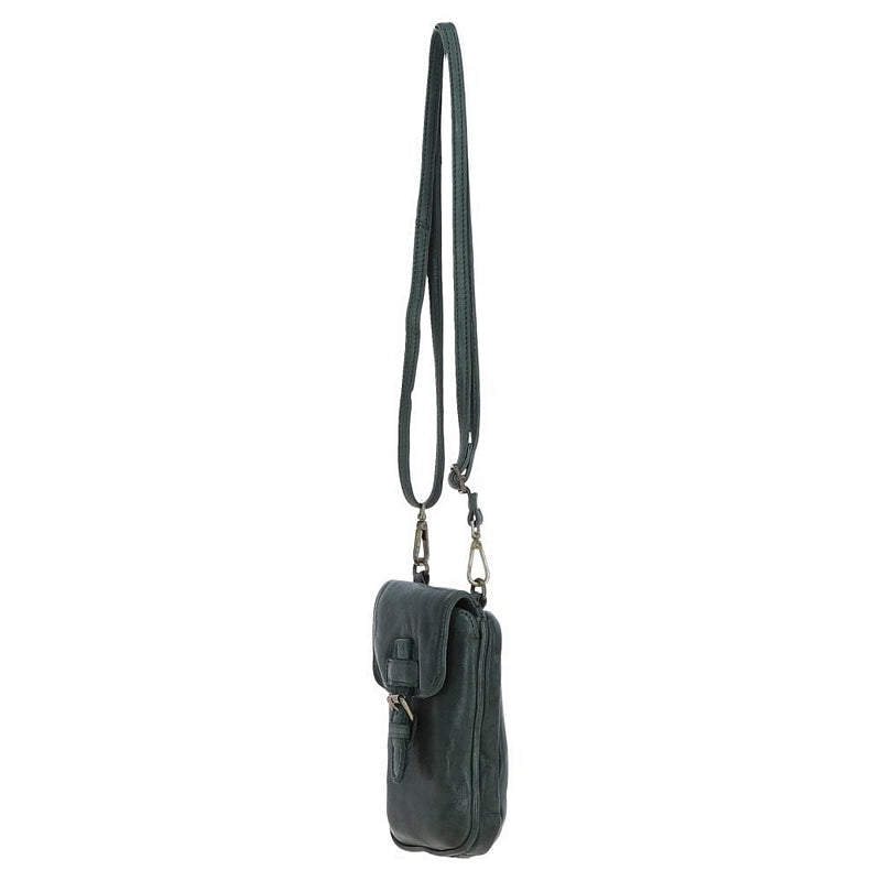 Ashwood Leather Crossbody Bag Small Green D-99-GREEN side
