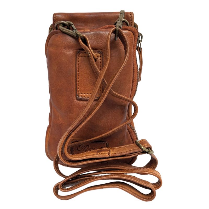 Ashwood Leather Crossbody Bag Small Tan