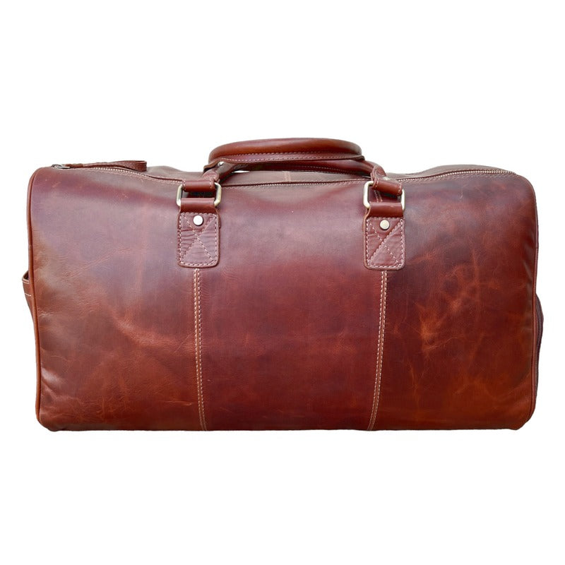 Ashwood Leather Holdall Chestnut rear